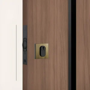 Fechadura Trava Rolete 1005 Roseta Quadrada Antique Stam