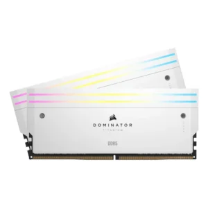 Memória Corsair Titanium Intel Xmp 2x48gb Ddr5 C32 6400mhz Dominator Branco