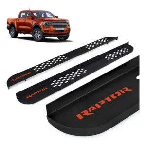 Estribo Raptor Pisante Preto Ranger Cabine Dupla 2024