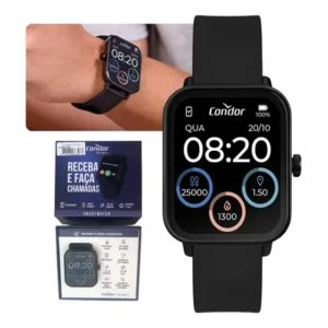 Relógio Smart Watch Condor 2025 Esporte Corrida Original Preto