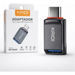 Adaptador Tipo-c / Usb Otg Usb 3.0 Kaidi P/ Iphone E Android Cinza
