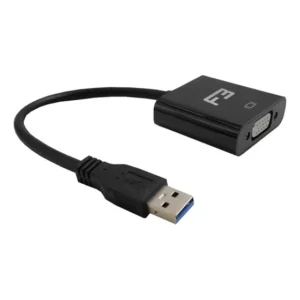 Cabo Adaptador Conversor Usb 3.0 2.0 Para Vga Monitor Pc Preto
