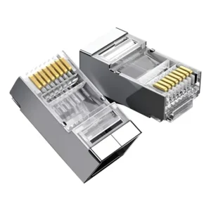 Conector Blindado Cat6 Rj45 Pacote Com 10 Unidades