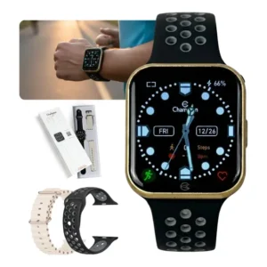 Relógio Smart Champion Unissex Troca Pulseira Novas Cores D Dourado Preto