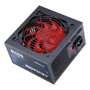 Fonte Atx Fortrek Crusader 500w Gamer Bivolt Pfc Preto