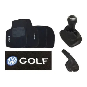 Coifa + Bola Cabeça Do Câmbio Freio Mão Tapete Bordado Golf