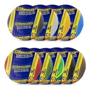 Fio Cabo Flexível 100% Cobre 2,5mm 15m - Cobrecom Cobertura Amarelo