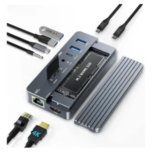 Dock Station Hub 10 Em 1 Ssd Nvme M.2 Hdmi 4k 60hz 0