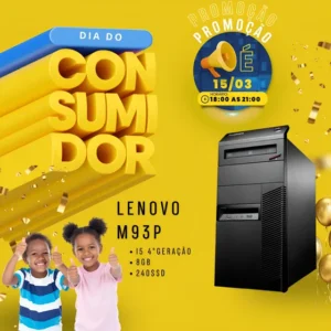 Desktop Cpu Pc Torre Lenovo M93p I5 4ogeração 8gb 240ssd 8 Gb (Recondicionado)