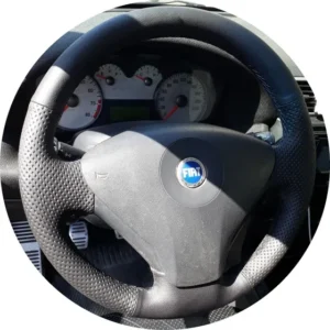 Capa De Volante Costurada Stilo Linha Preta Linho