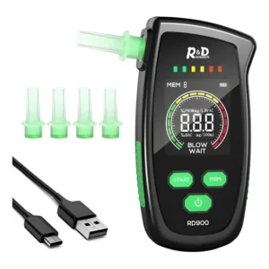 Bafômetro Digital Etilômetro Portátil Rd Rd900
