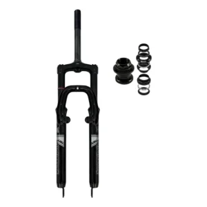 Garfo Suspensão Bike Aro 29 Standard Rosca Fina 21,1mm Amortecedor Bicicleta + Caixa de direção