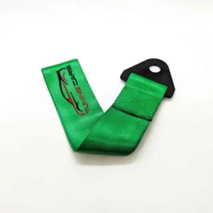 Tow Strap Hook Racing Fita Cinta De Reboque Engate Cor Verde-escuro