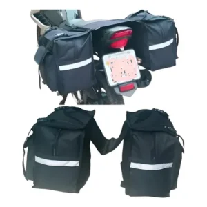 Alforge Universal Moto Lateral Impermeável Forrado Preto