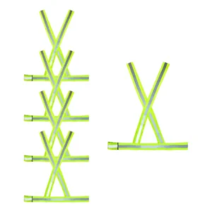 Kit 5 Coletes Refletivo Faixa Tipo X Transito Sinalização
