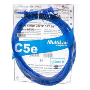 Cabo Patch Cord Cat5e Furukawa 2,5m Azul RJ-45 Multilan