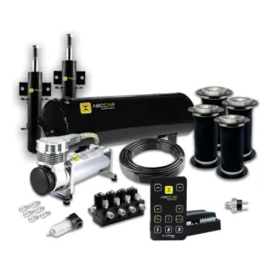 Kit Suspensão A Ar Black 8mm Stage 1 Bolsas Cônicas - Abccar