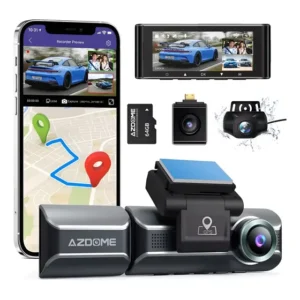 Câmera Veicular Azdome M550 4k Uber 99 Com Cartão Sd + Nf