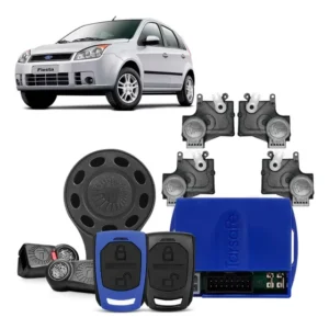 Alarme Taramps Tw10 G4 + Kit Trava Tragial Ford Fiesta 4 P