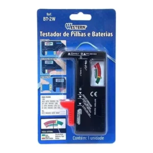 Testador De Pilhas E Baterias Testa Aa Aaa 9v Western Bt-2w Verde