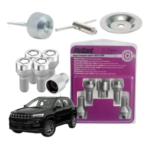 Kit Antifurto Rodas + Trava Estepe Compass Sport 2025 2026