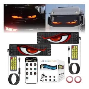 2 Olhos De Led Para Para-brisa De Carro 2025, 7 X 17,3 Cm