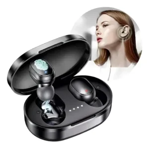 Fone de Ouvido H'maston RS-27 In-ear Bluetooth Sem Fio Preto LED