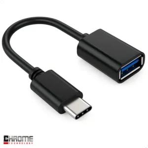 Cabo Adaptador Tipo C Otg Para Pendrive Usb Conexão Rápida Transferência Dados Compatível Smartphones Tablets Acesso... Preto