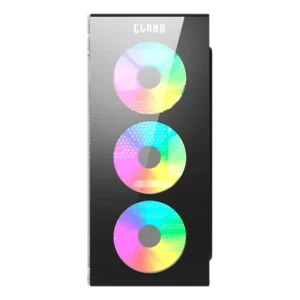 Gabinete Gamer Clanm Smog Com 3 Fans Rgb Led Vidro Temperado