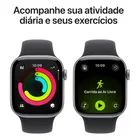 Apple Watch Series 11 GPS - Caixa cinza-espacial de alumínio – 42 mm - Pulseira esportiva preta – P/M - Imagem 5