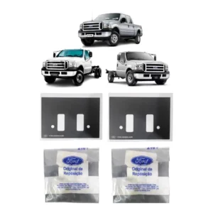 Par Adesivo Maçaneta Interna F250 F350 F4000 99/19 Original