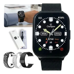 Relógio Smart Champion 2 Pulseira Lançamento 2026 + Brinde Branco Preto