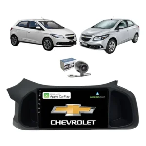 Central Multimidia 9'' Câmera Ré Carplay Onix Prisma 12 19