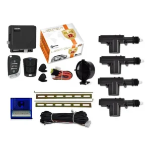 Kit Alarme Canivete + Trava Eletrica Golf / Santana 4 Portas