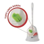 Kit 6 Un Escova Sanitária Vasos Condor Prático Recipiente Branco - Imagem 4