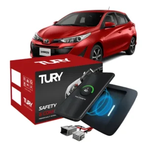 Carregador Celular Automotivo Por Indução Yaris 2017 A 2025 Preto