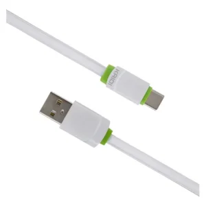 Cabo USB Tipo C 1m Kaidi Turbo Fast Carregamento Rápido Branco