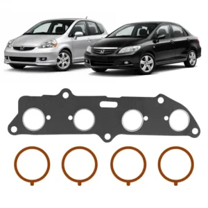 Kit Junta Coletor Admissão City Fit 1.4 1.5 8/16v 2004/.