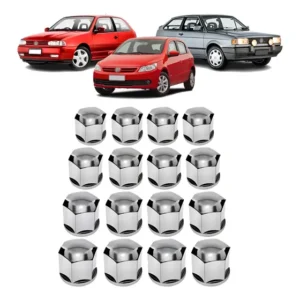 Jogo Capa Parafuso Roda Gol Voyage Fox Polo G2 G3 G4 G5 G6