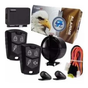 Alarme Omega 7 7025XR 2 Controles Com Sistema Auto Lock e Kit Instalação