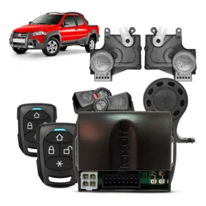 Alarme Taramps Tw20 G4 + Kit Trava Tragial Fiat Strada 2p