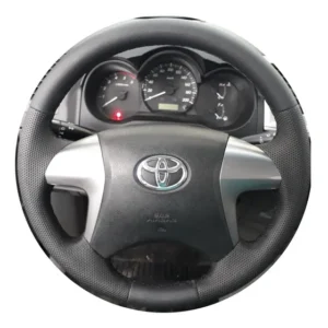 Capa De Volante Costurada Hilux 2011 A 2015 Misto Com Furado