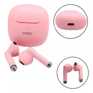 Fone de Ouvido In-ear Bluetooth Kaidi KD-771 Rosa Com Estojo TWS 5.1