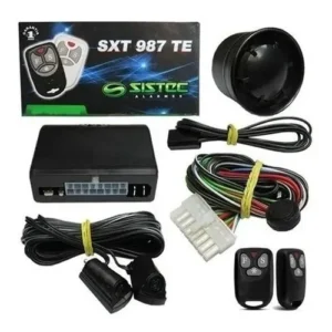 Alarme Carro Sistec SXT987TE Com Sirene Bloqueio e Travamento Negativo