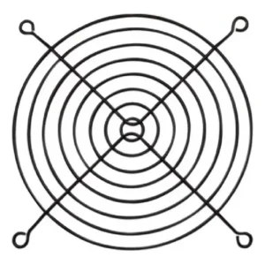 Kit Com 10 Grade De Proteçao Padrao Cooler Ventoinha 120mm Preto