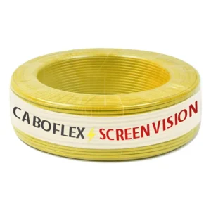 Fio 10mm Cabo Flexível Rolo Com 50 Metros Elétrico 750v Cor Amarelo Marca Screen Vision