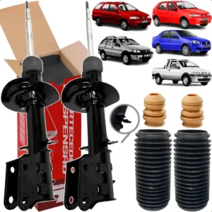 Par De Amortecedor Coifa Batente Dianteiro Palio Siena C/abs