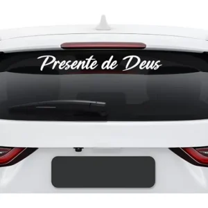 Adesivo Vidro Traseiro Presente De Deus Frase Automotivo