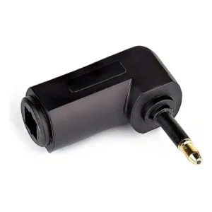 Adaptador Óptico Cirilo Cabos TosLink 90 Graus Mini Conector Áudio