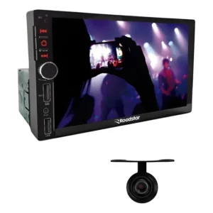Central Multimídia Mp5 Roadstar 7 1din + Câmera De Ré Preto